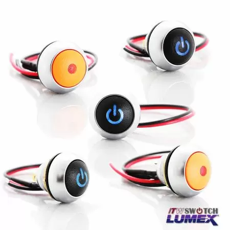 12mm Metal Pushbutton Switches - 12mm Metal Waterproof Push Switches